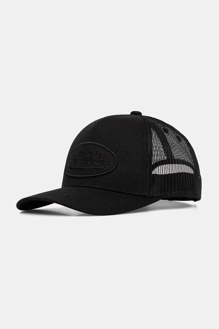 Von Dutch Шапка с козирка в черно VD/0/CAS1/LOFB04