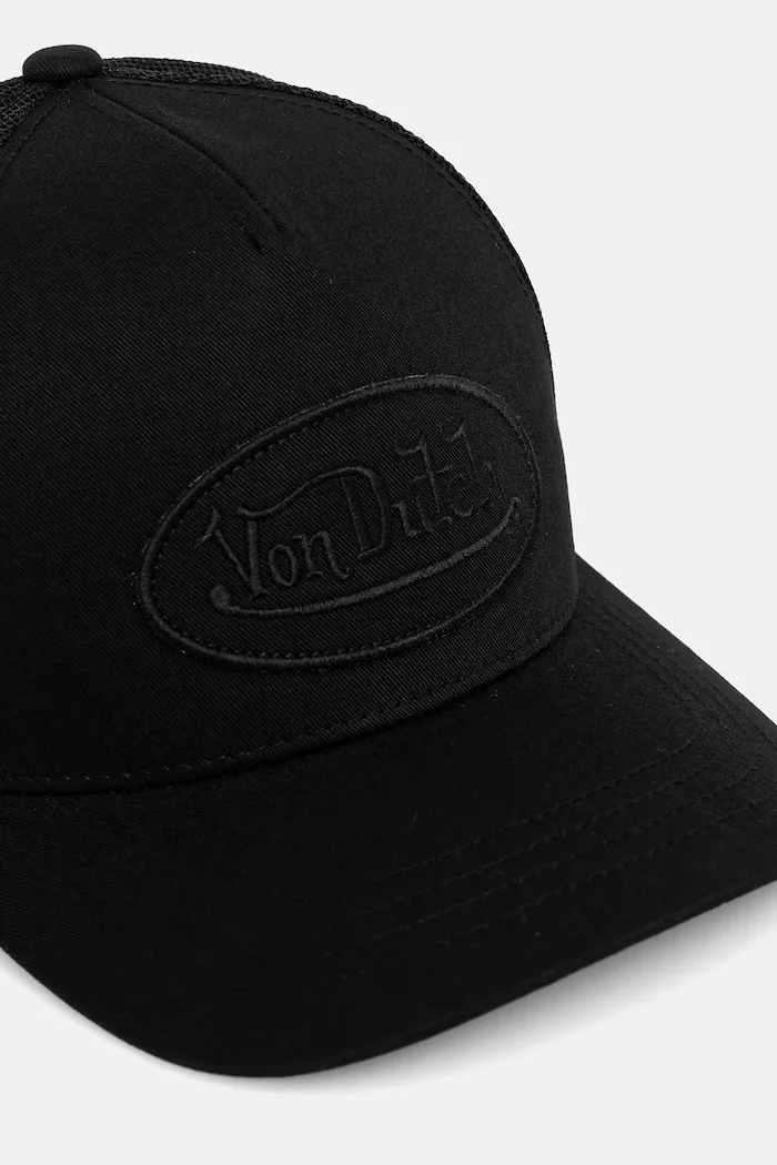 Von Dutch Шапка с козирка в черно VD/0/CAS1/LOFB04
