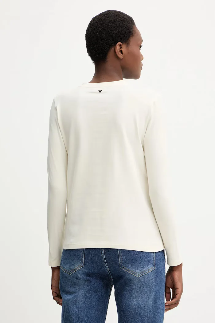 Weekend Max Mara Блуза с дълги ръкави ALIAS в бежово 2525946042600