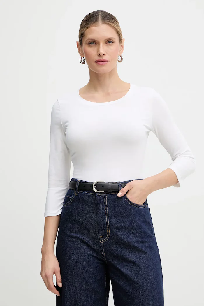 Weekend Max Mara Блуза с дълги ръкави MULTIA в бяло 2615971011600