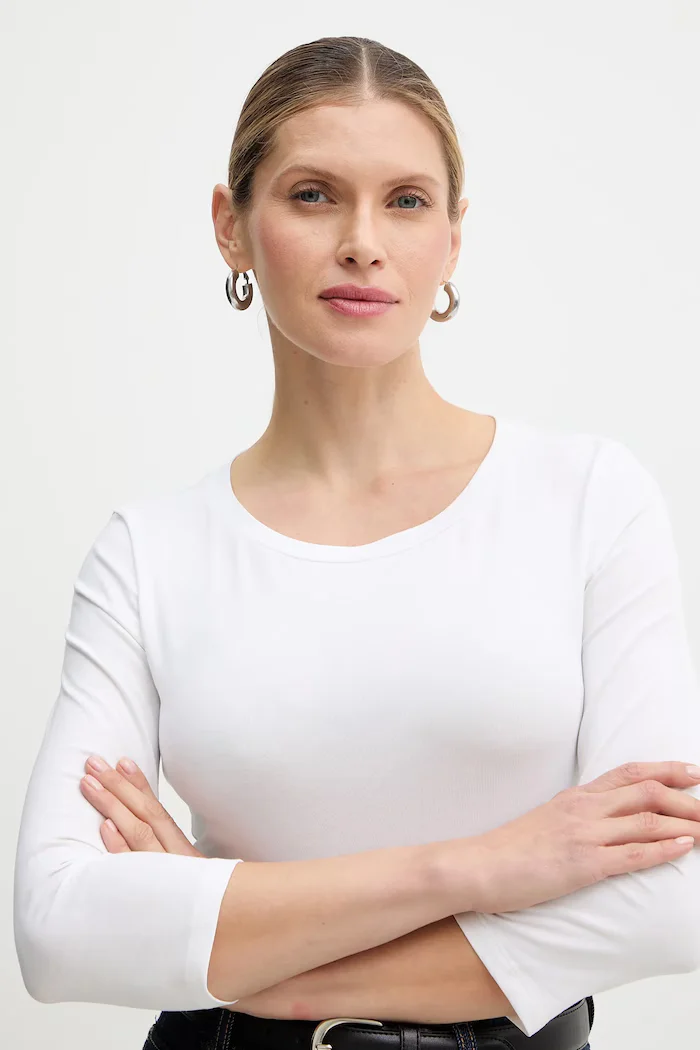Weekend Max Mara Блуза с дълги ръкави MULTIA в бяло 2615971011600
