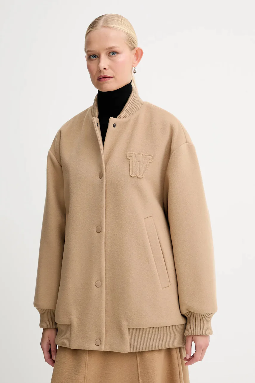 Weekend Max Mara Бомбър яке с вълна ADORNI