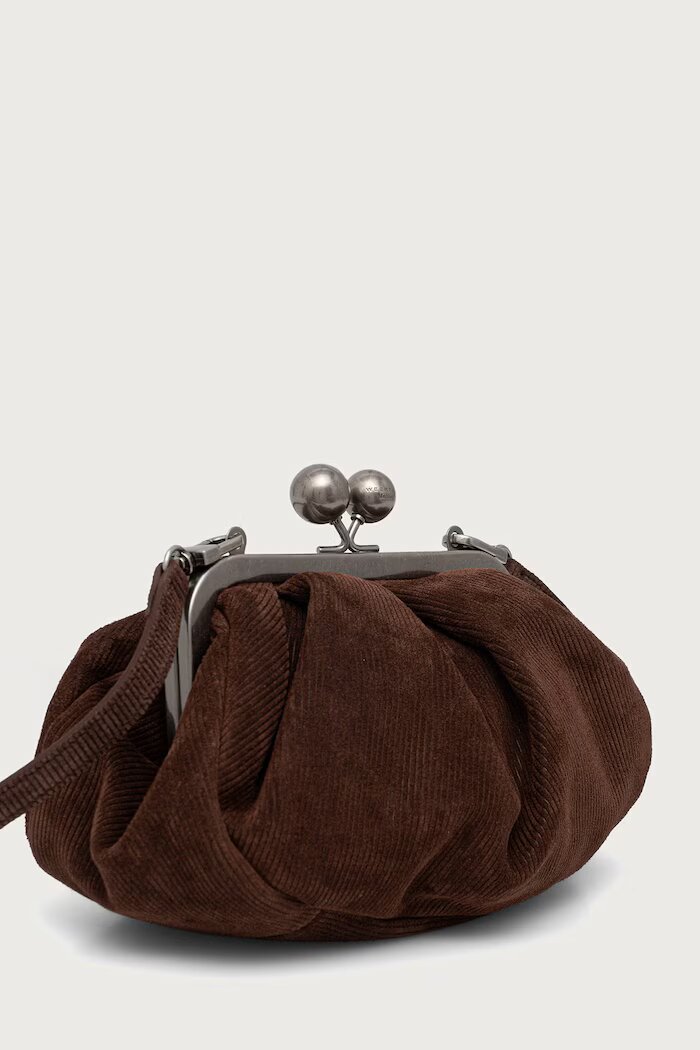 Weekend Max Mara чанта crossbody дамска от кожа WKANERINE кафява 2625516065600