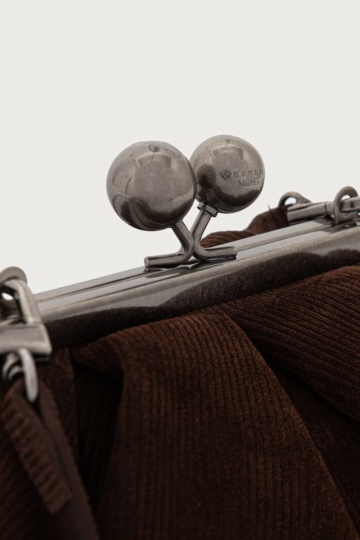 Weekend Max Mara чанта crossbody дамска от кожа WKANERINE кафява 2625516065600