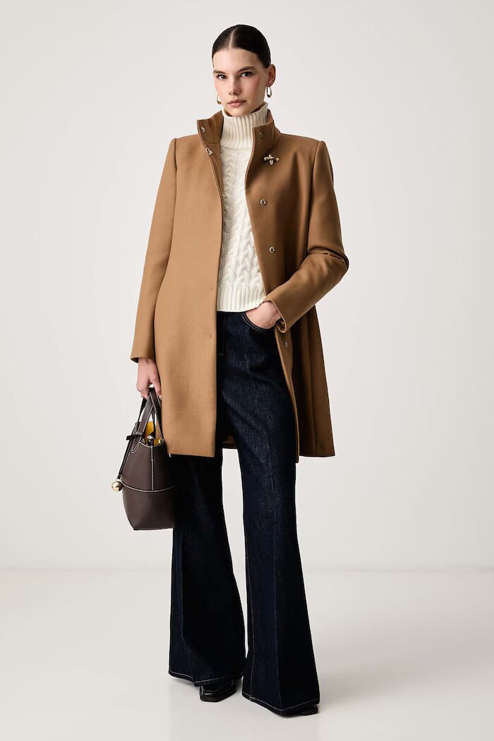 Weekend Max Mara дънки wide leg дамски WKDSPORT тъмносини 2625186022600