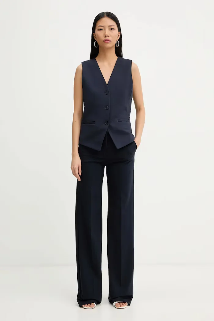 Weekend Max Mara Елек POGGIO в тъмносиньо с едно копче 2615911021600