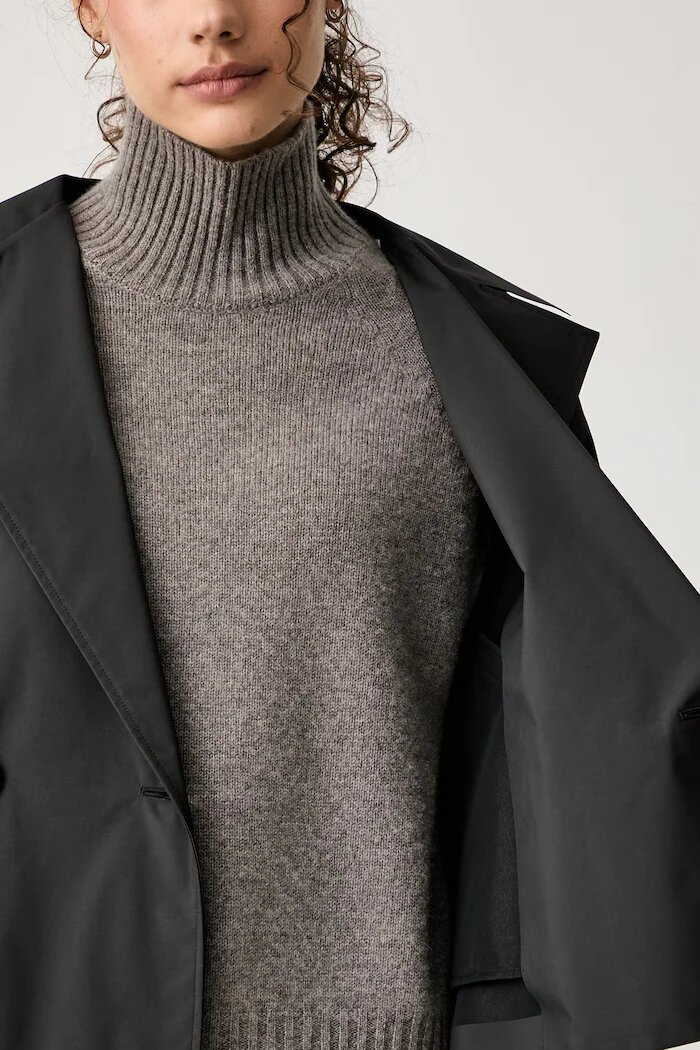 Weekend Max Mara къс шлифер дамски WKDBOERO черен 2625026011600