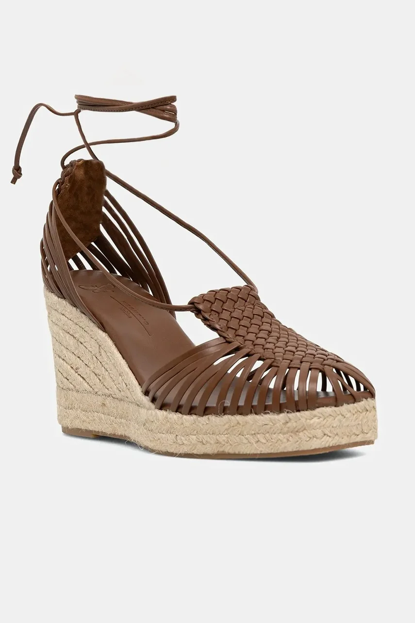 Weekend Max Mara Кожени еспадрили QUIRINO