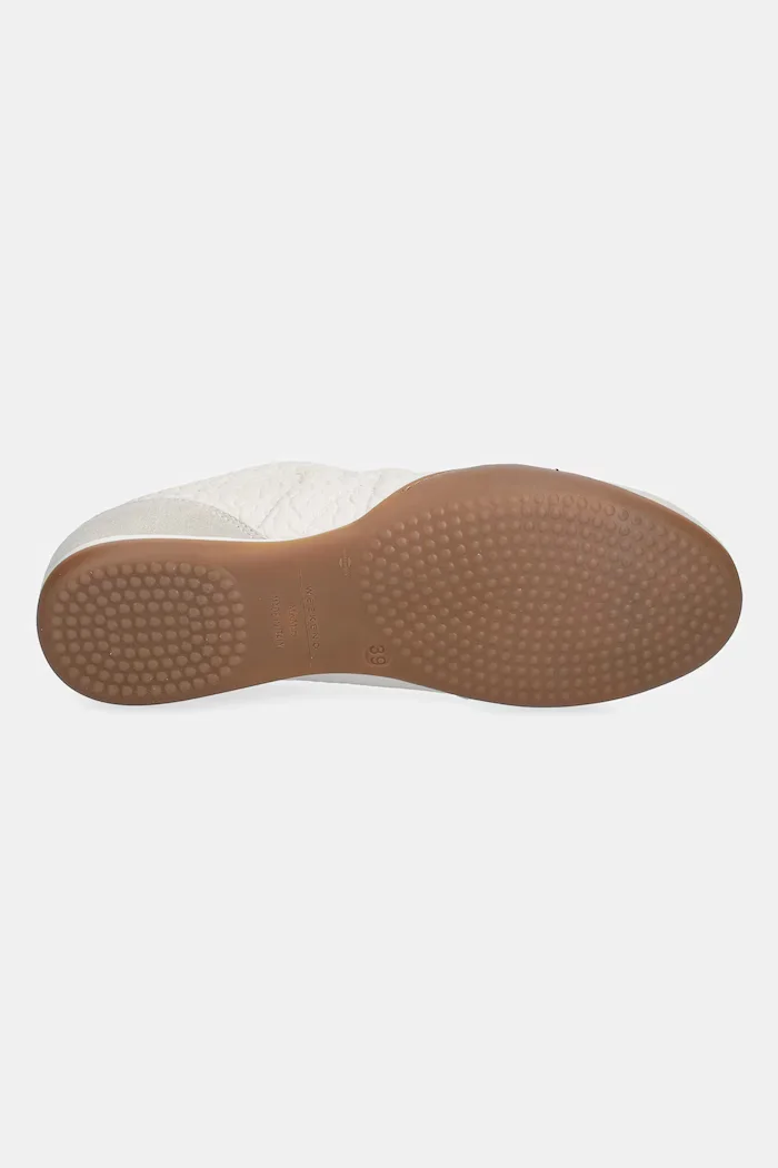 Weekend Max Mara Кожени маратонки Wkalancia в бежово 2615761074600
