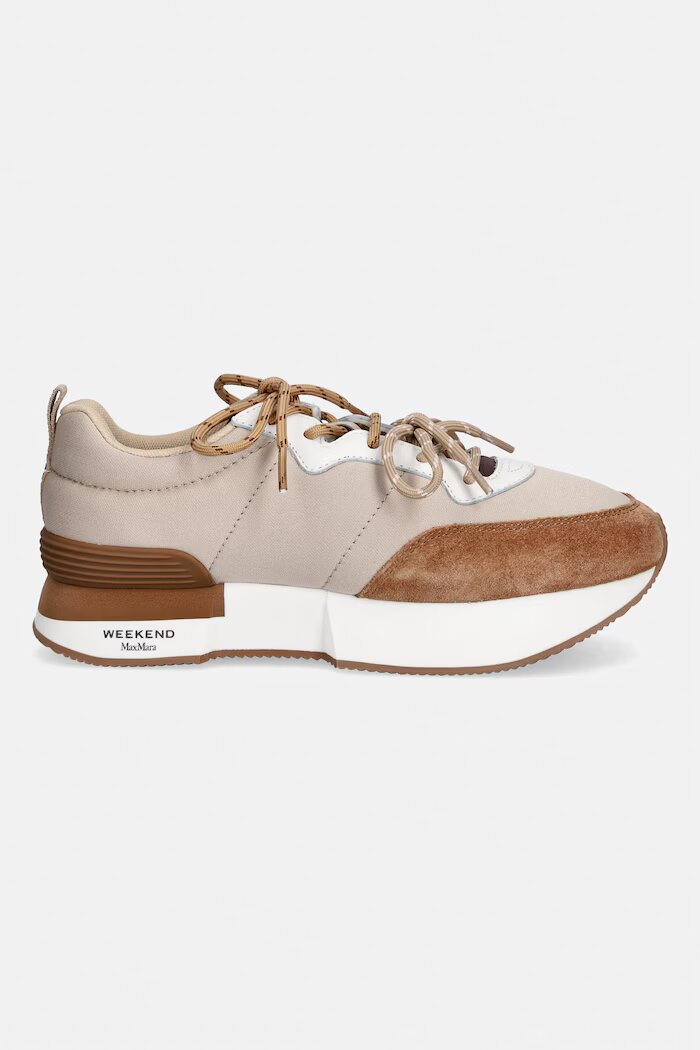 Weekend Max Mara маратонки дамски кафяви с платформа 2625766034600