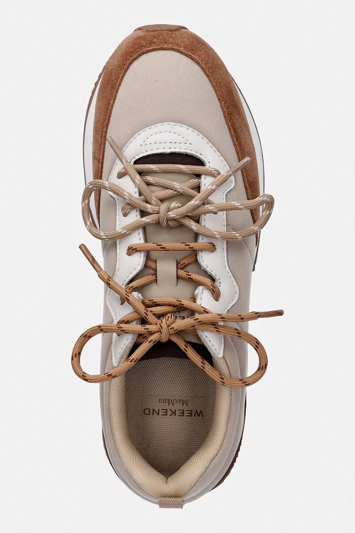 Weekend Max Mara маратонки дамски кафяви с платформа 2625766034600