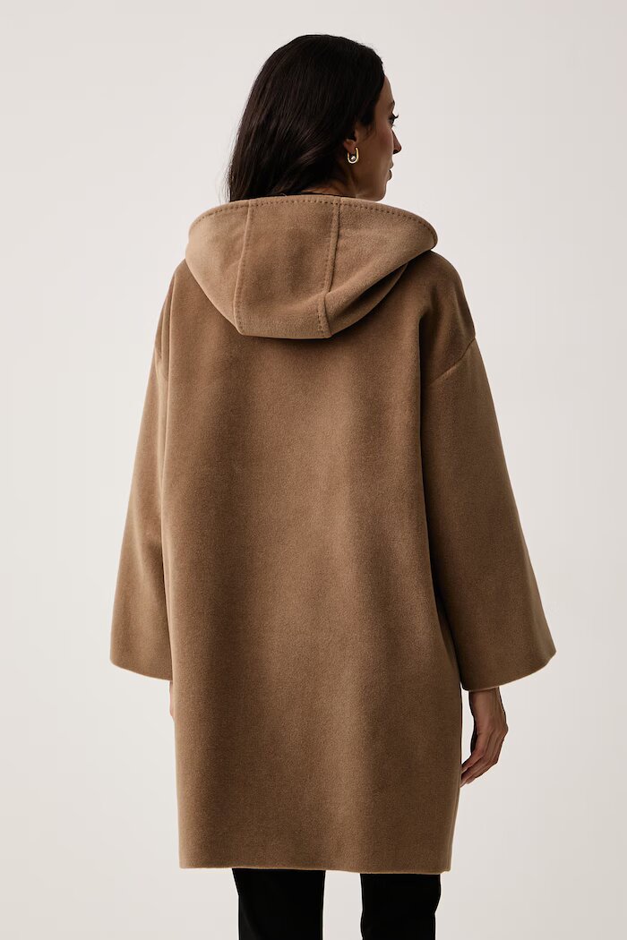 Weekend Max Mara палто дамско с вълна WKDTROPICO кафяво 2625016052600