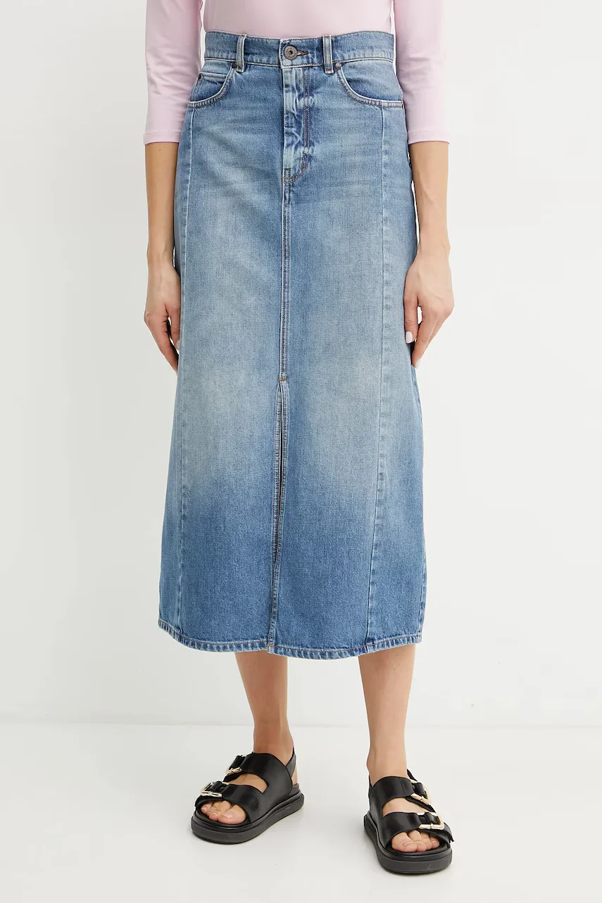 Weekend Max Mara Памучна дънкова пола