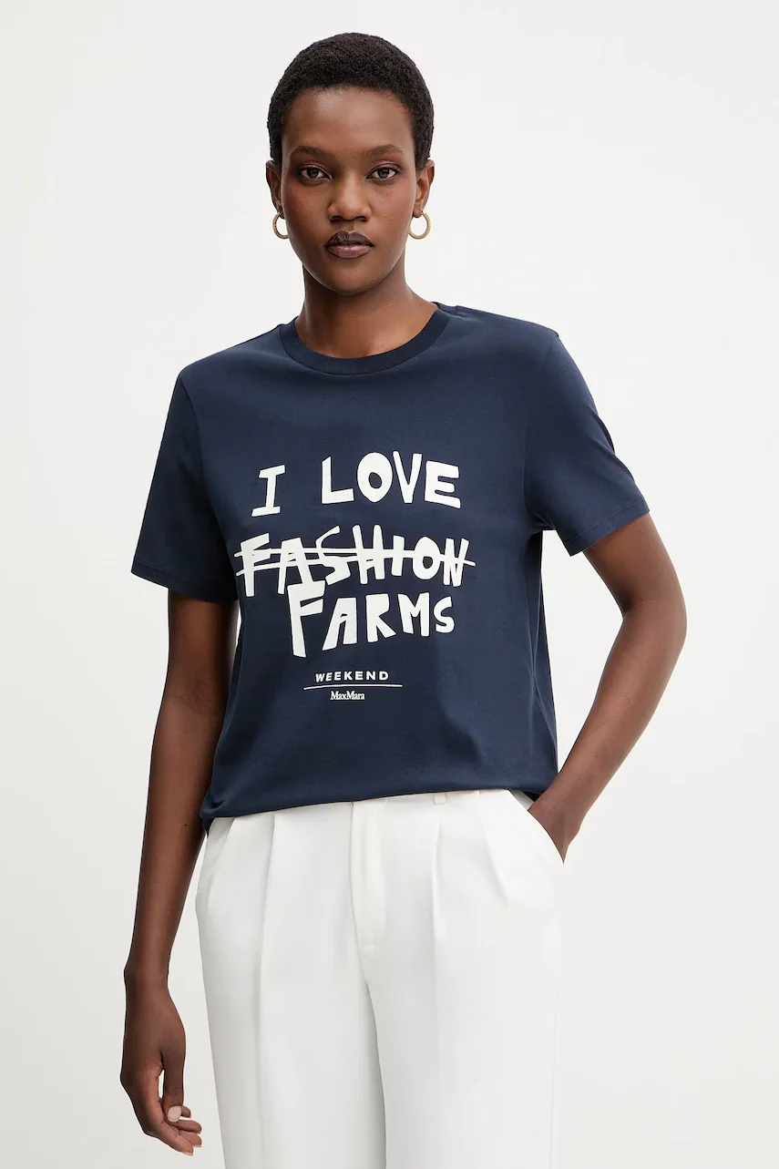 Weekend Max Mara Памучна тениска CLOWN