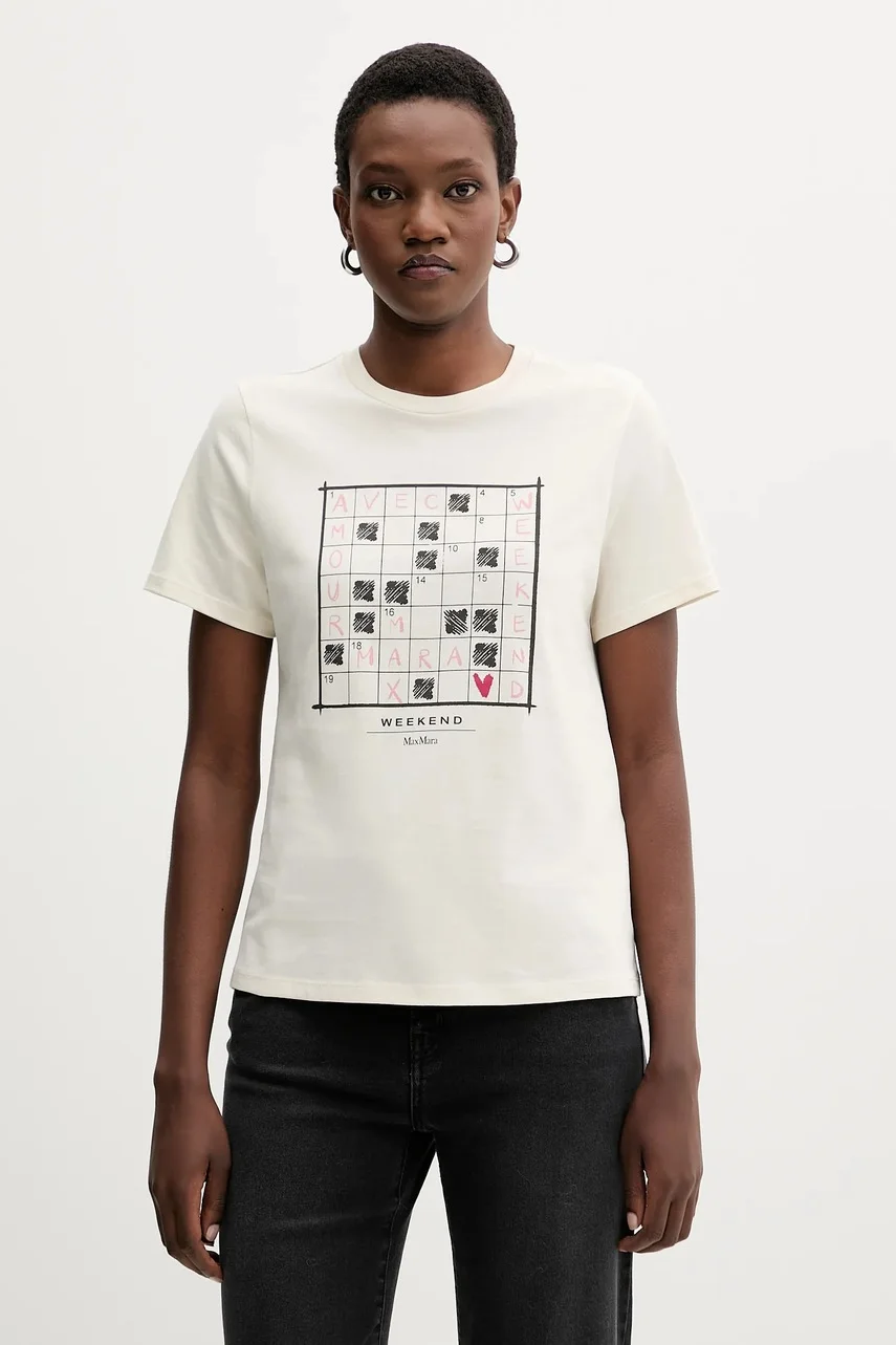 Weekend Max Mara Памучна тениска CLOWN