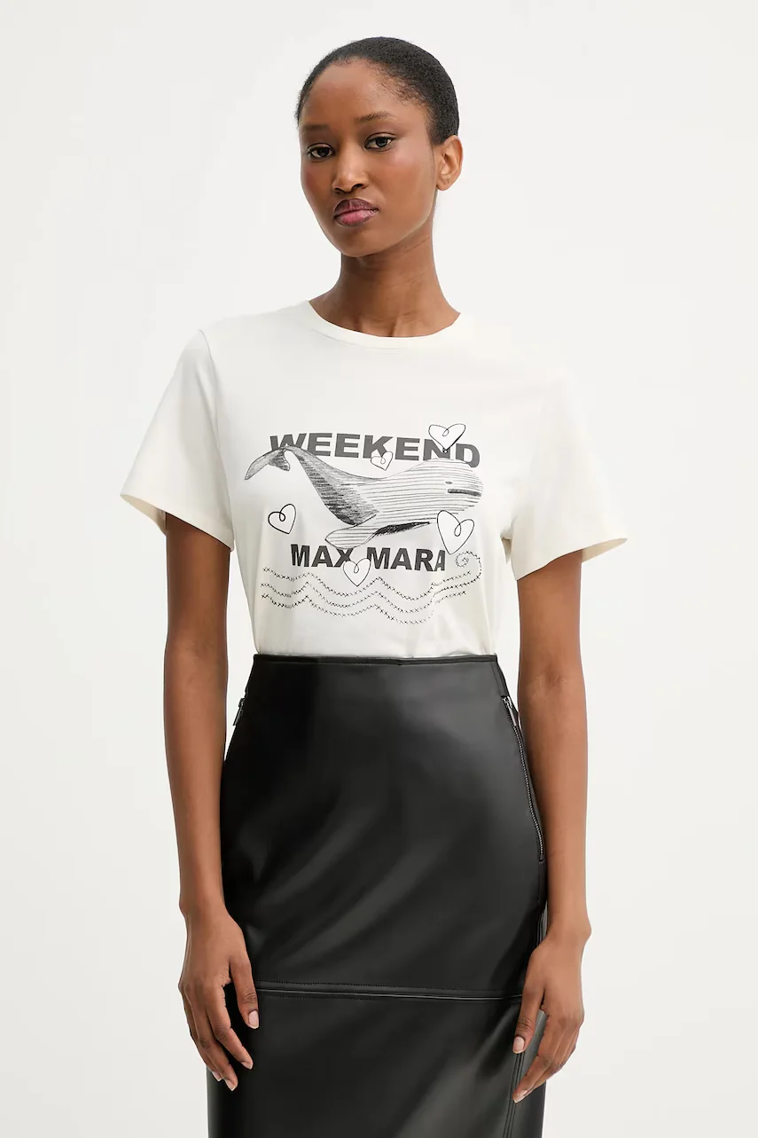 Weekend Max Mara Памучна тениска GUGLIA