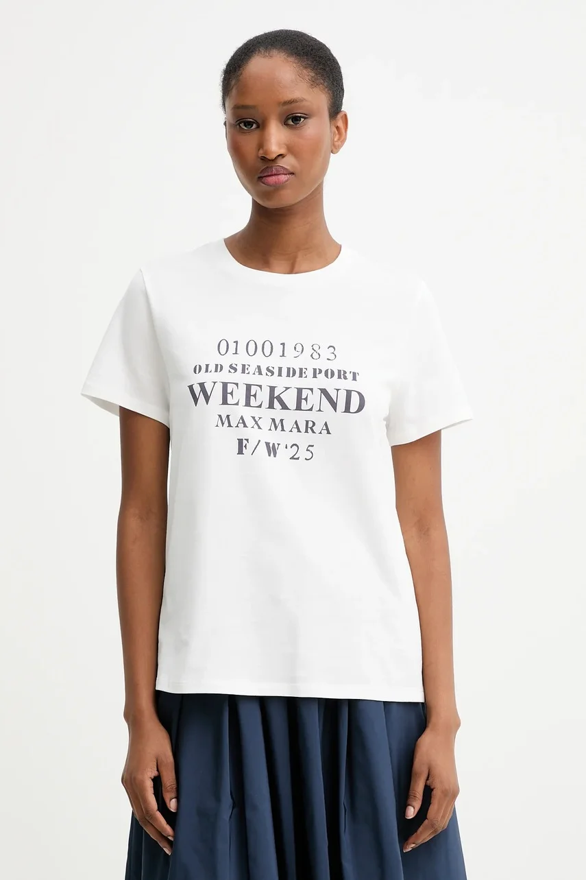 Weekend Max Mara Памучна тениска GUGLIA