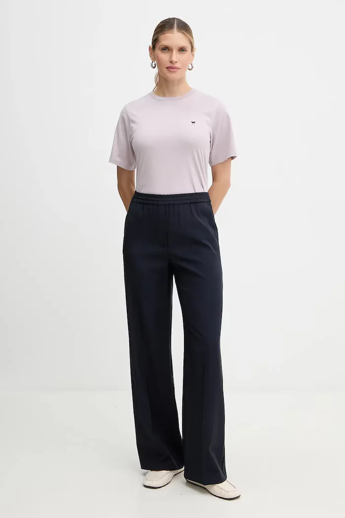 Weekend Max Mara Памучна тениска VENACO дамска в лилаво 2615971031600