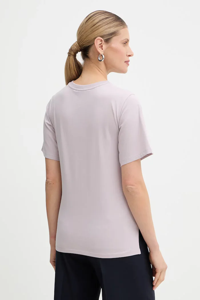 Weekend Max Mara Памучна тениска VENACO дамска в лилаво 2615971031600