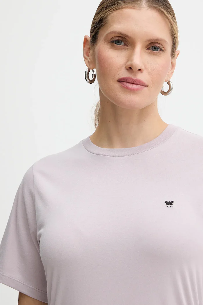 Weekend Max Mara Памучна тениска VENACO дамска в лилаво 2615971031600