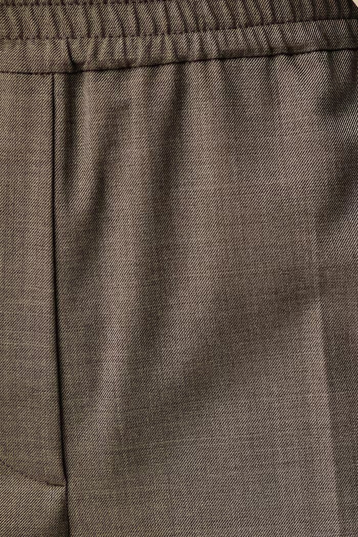 Weekend Max Mara панталон дамски с вълна WKDPETRA кафяв с висока талия 2625136052600