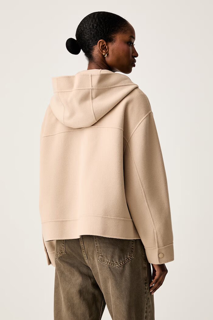 Weekend Max Mara преходно яке дамско с вълна WKDRIDENTE бежово 2625086041600