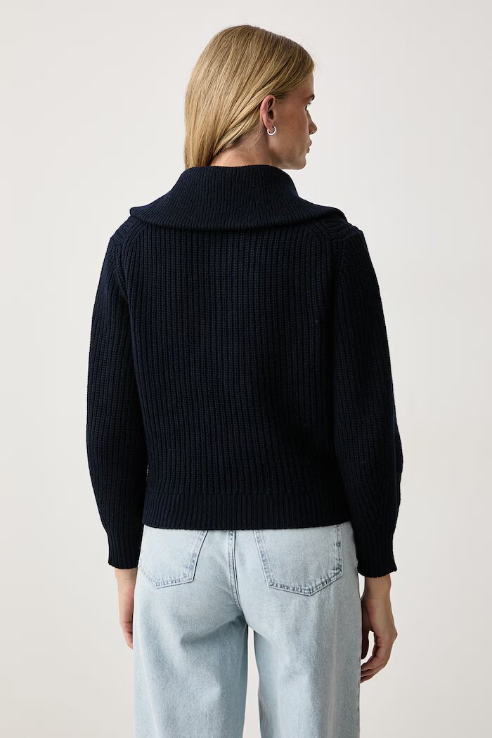 Weekend Max Mara пуловер дамски от вълна WKDLASER тъмносин 2625366182600