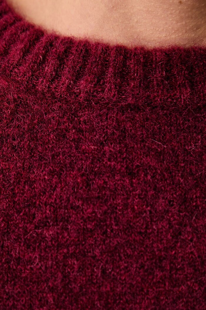 Weekend Max Mara пуловер дамски с добавена вълна WKDTUONO бордо 2625366152600
