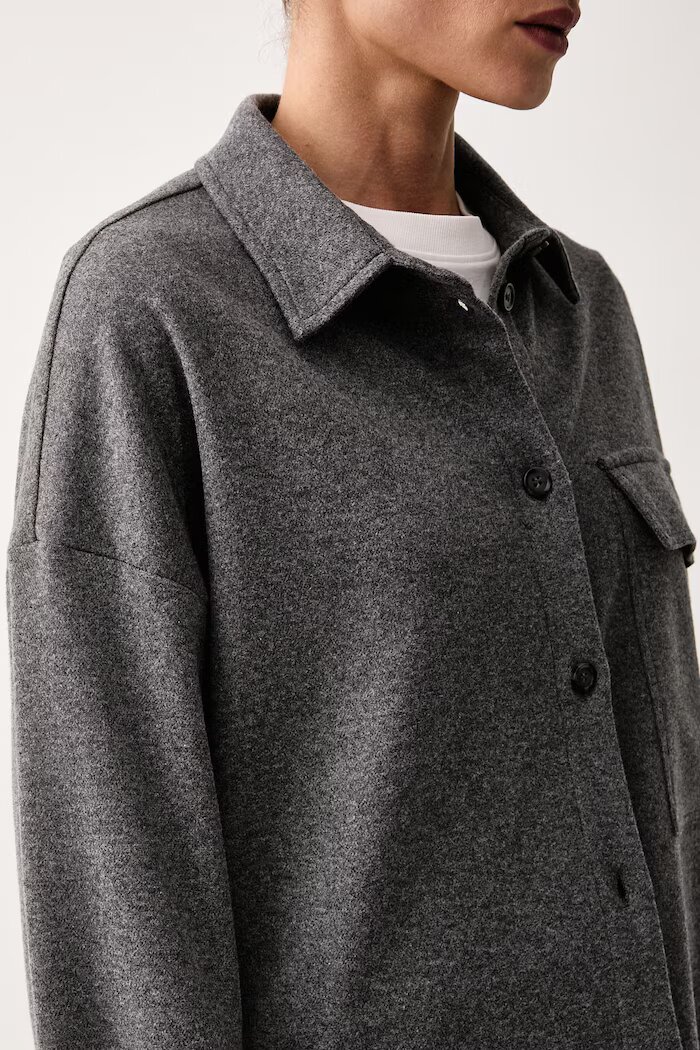 Weekend Max Mara риза дамска WKDAGIATE сива с меланжова шарка 2625916032600