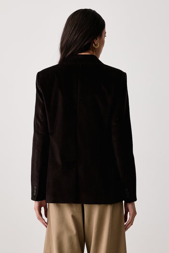 Weekend Max Mara сако с двуредно закопчаване дамско от джинс WKDKATANGA кафяво 2625046012600