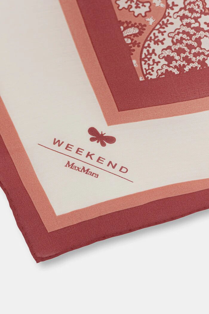 Weekend Max Mara шал дамски с коприна ASARONG оранжев 2615541045600