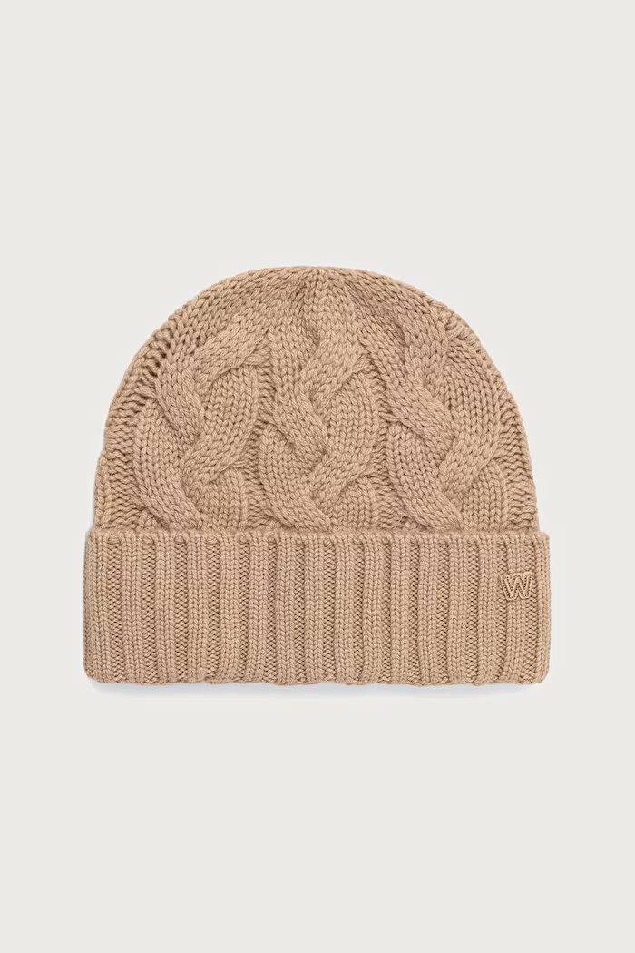 Weekend Max Mara шапка beanie дамска от кашмир WKAZAMPA кафява 2625576015600