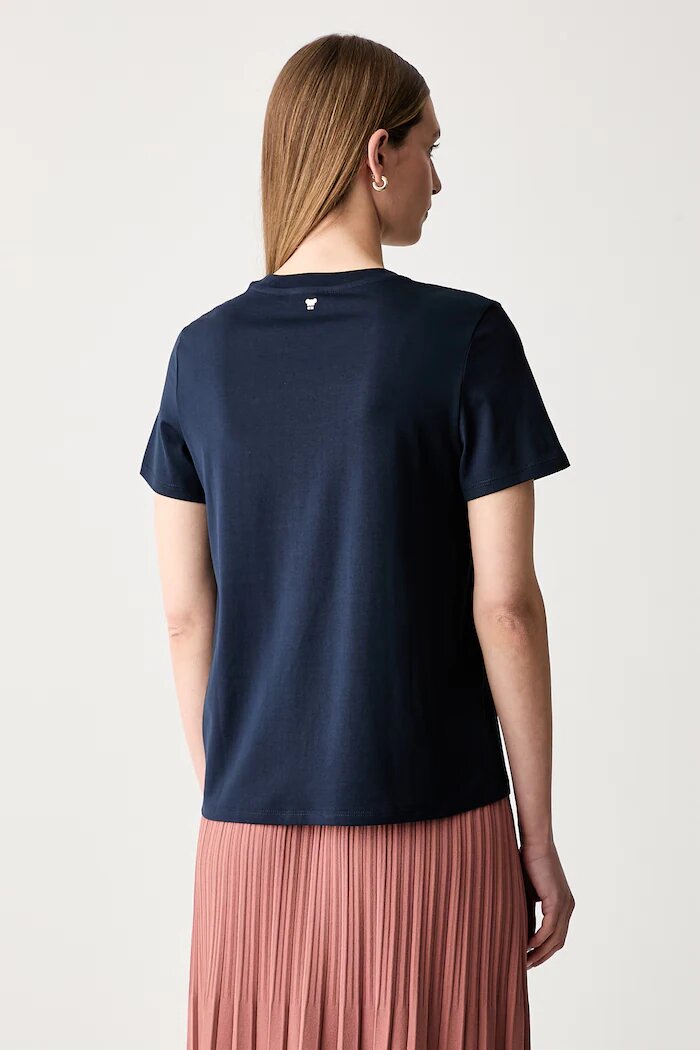 Weekend Max Mara тениска дамска от памук WKDEDISON тъмносиня 2625976041600