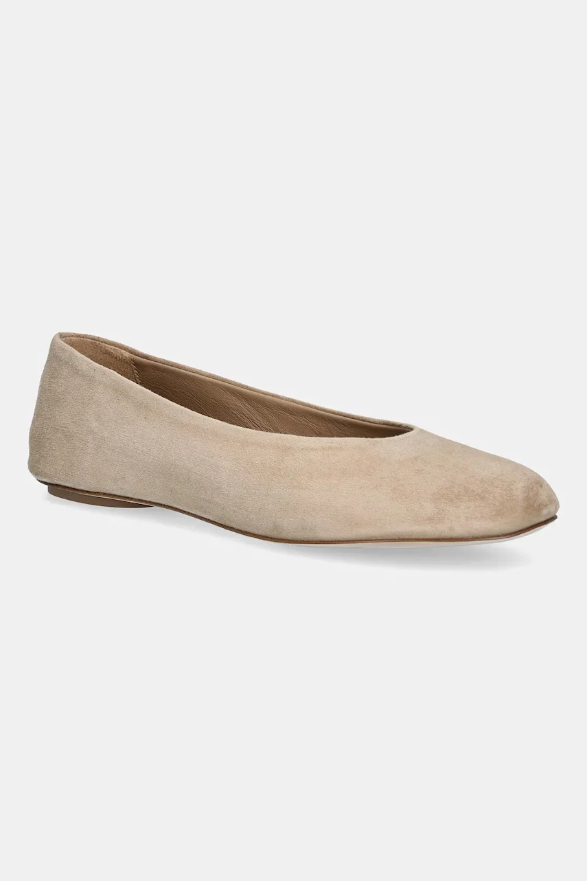 Weekend Max Mara Велурени балеринки Todisuede