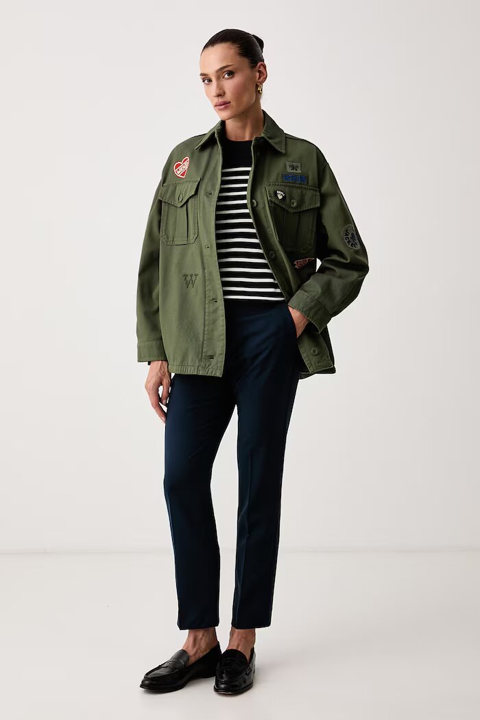 Weekend Max Mara яке дамско от памук WKDRAZZA зелено 2625086011600