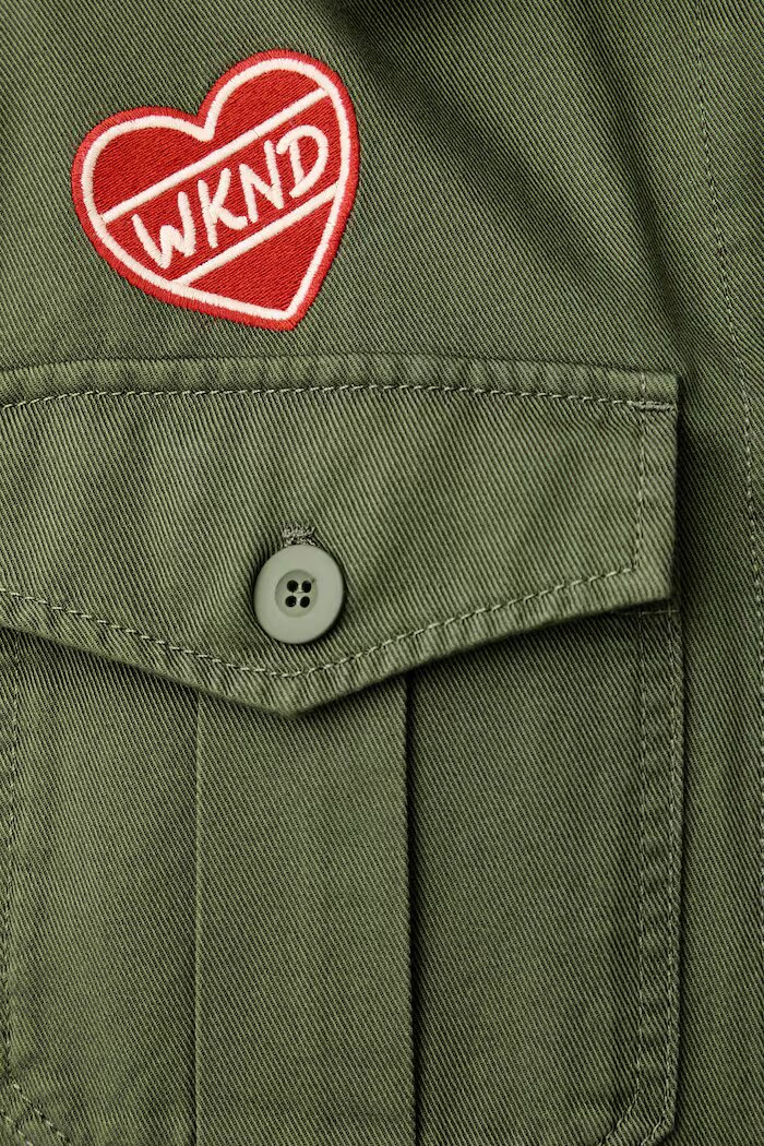 Weekend Max Mara яке дамско от памук WKDRAZZA зелено 2625086011600
