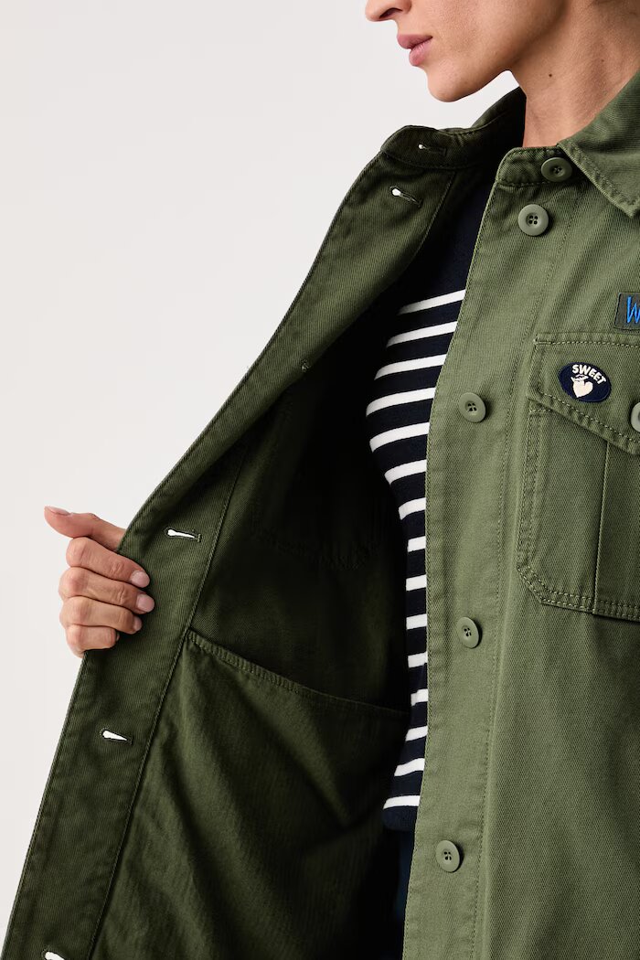 Weekend Max Mara яке дамско от памук WKDRAZZA зелено 2625086011600