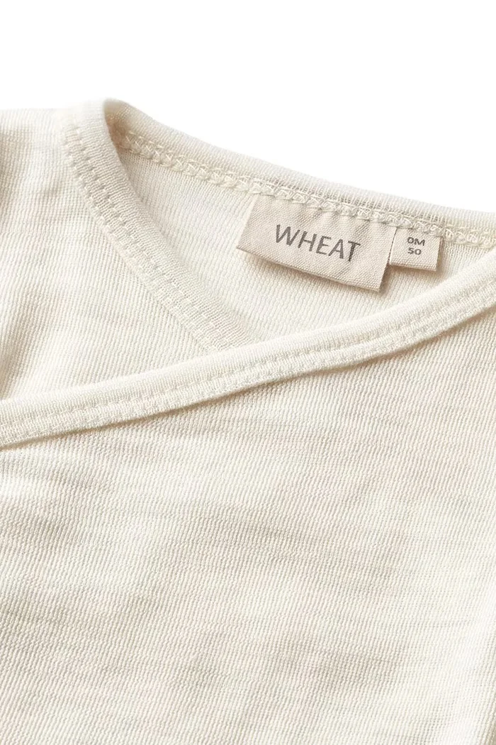 wheat боди за бебе от мериносова вълна бежово 9137-775 RWS
