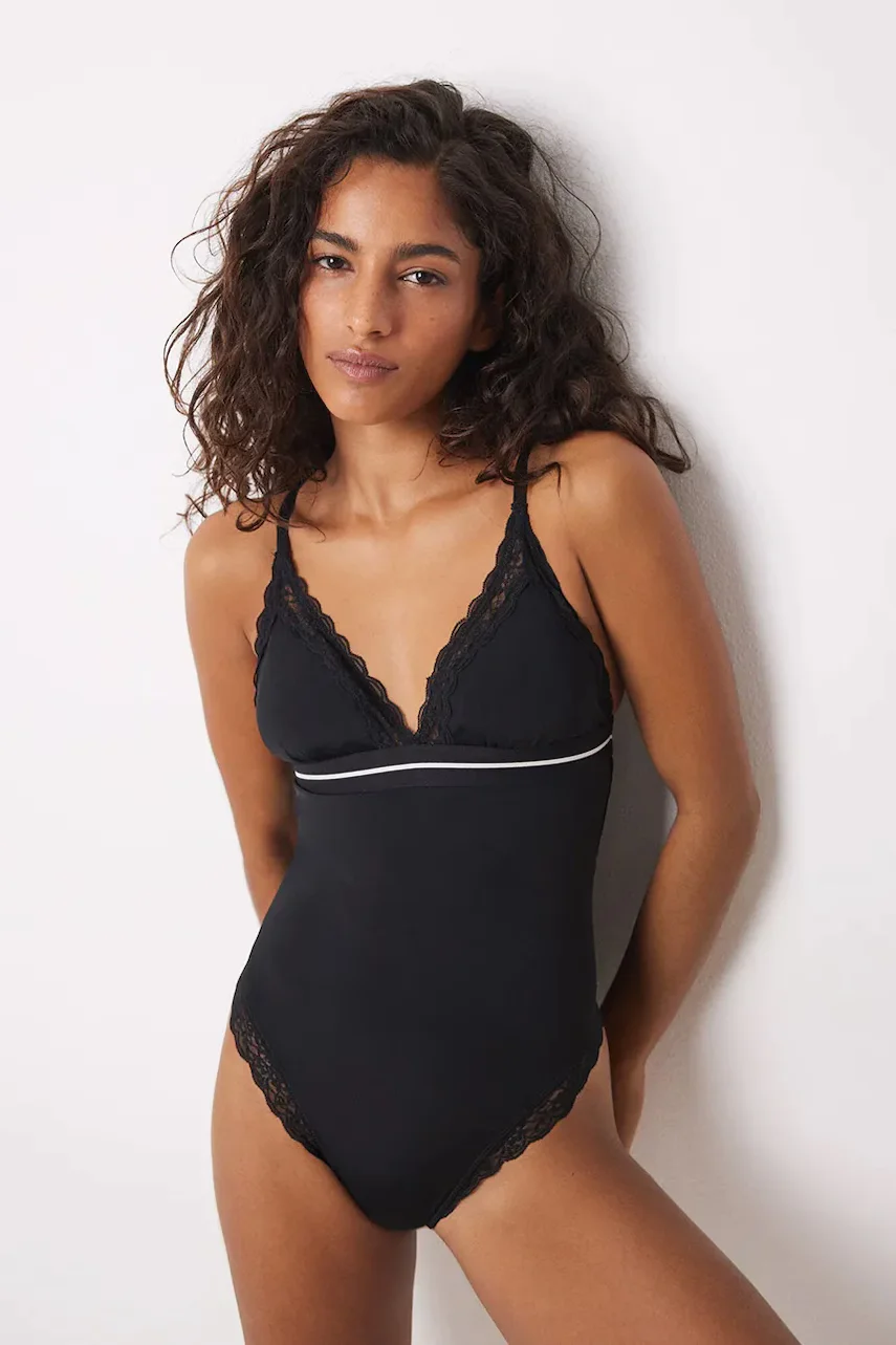 women'secret Боди HELANKAS BLACK AND WHITE