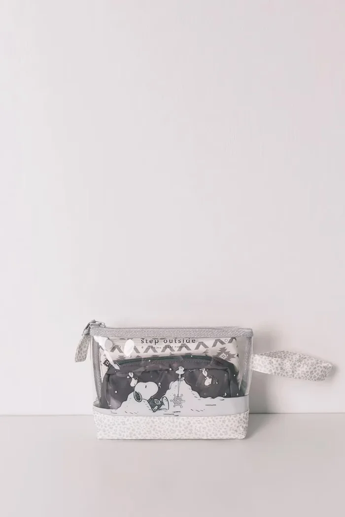 women'secret Козметична чанта SNOOPY (3 броя) в сиво 4842018