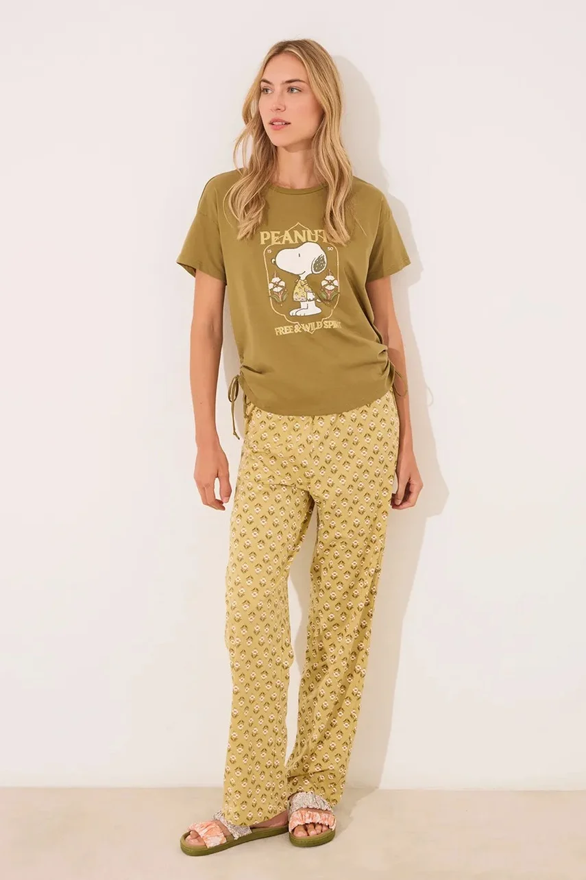 women'secret Памучна пижама SNOOPY