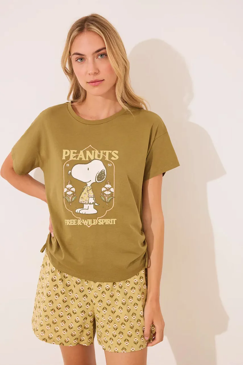 women'secret Памучна пижама SNOOPY