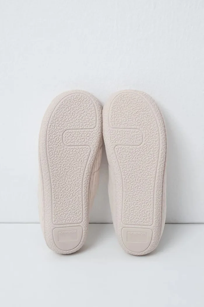 women'secret пантофи дамски ES WARM SLPRS GREY бежови 4994444
