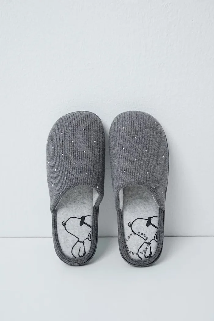 women'secret пантофи дамски MM PE TEXTURE SLPRS сиви 4994421