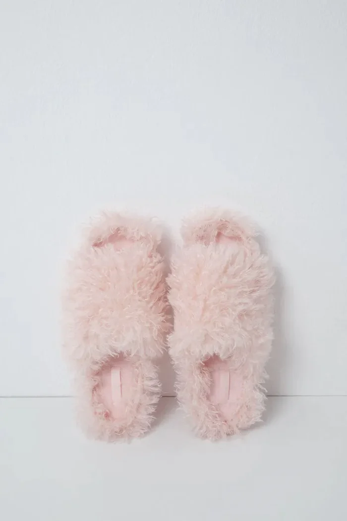 women'secret пантофи дамски MMM FUR SLPRS PINK розови 4994440