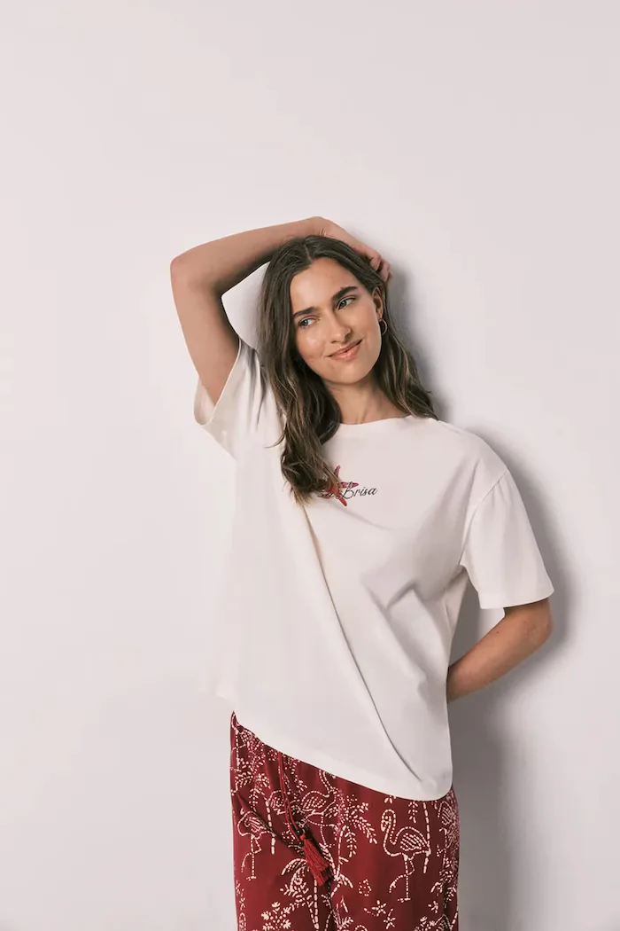 women'secret пижама дамска от памук бежова 3134032
