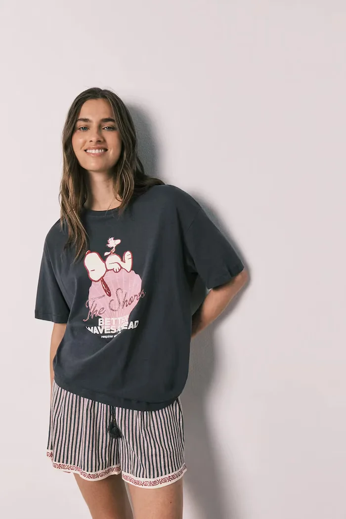 women'secret пижама дамска от памук синя 3134022