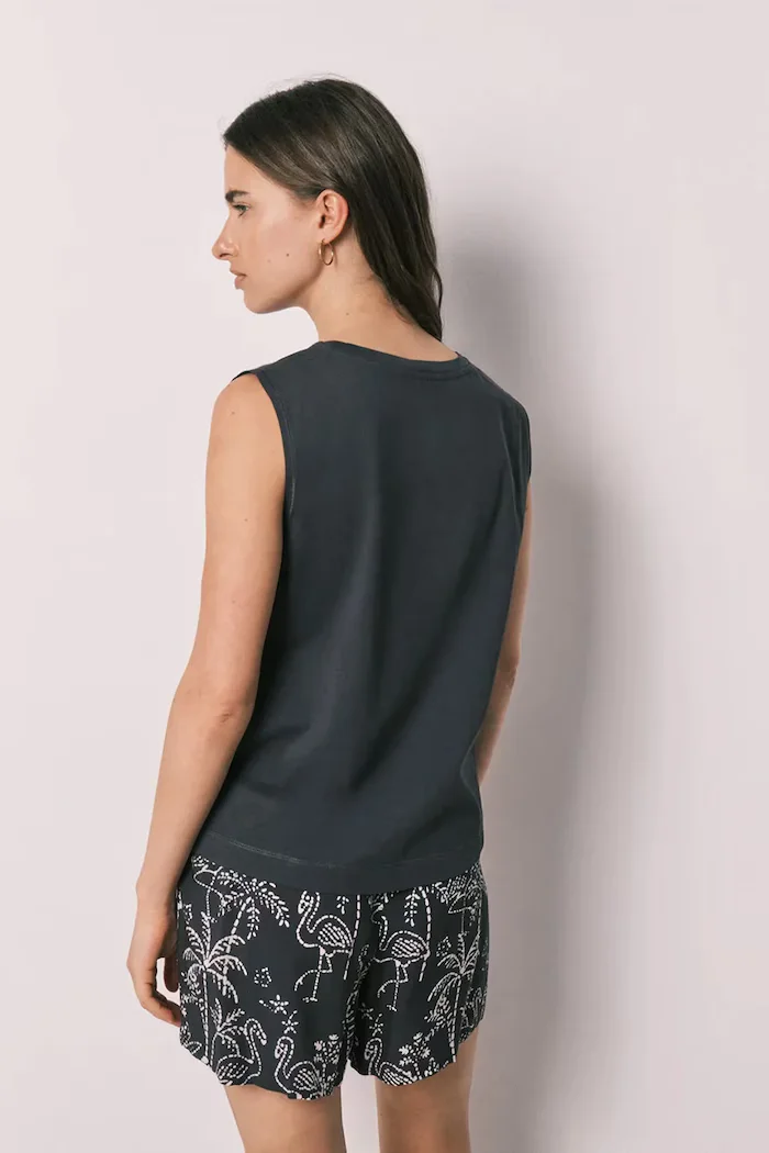 women'secret пижама дамска от памук сива 3134030
