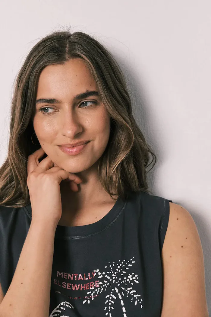 women'secret пижама дамска от памук сива 3134030