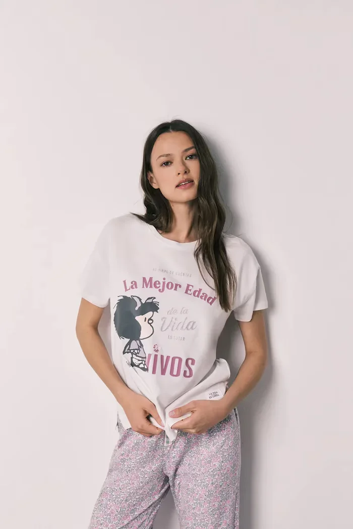 women'secret пижама от две части дамска от памук бежова 3133529